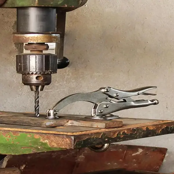 Drill Press Locking Clamp 9 Inch Drill Press Vise Heavy-Duty Quick Release Multifunctional Locking Tool For Metalworking