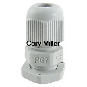 10pcs PG7 Waterproof White Plastic Cable Glands Joints