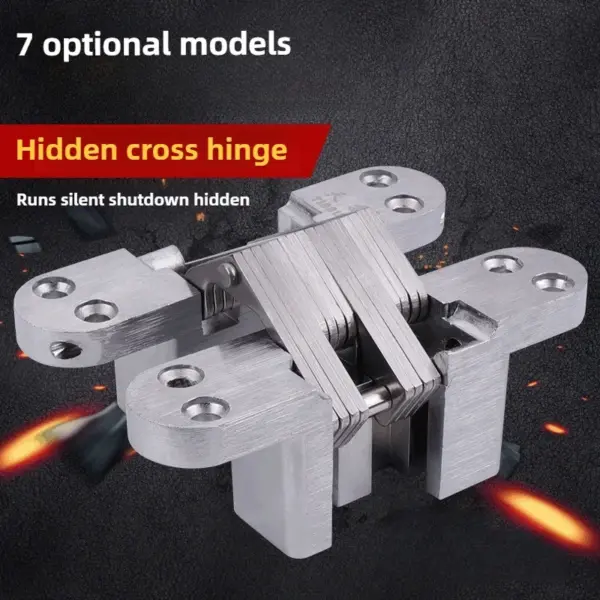 1/2PCS Hidden Gate Hinge Invisible Hinges Concealed Barrel Wooden Box 180 Degree Folding Heavy Duty Built-in Door Hinge