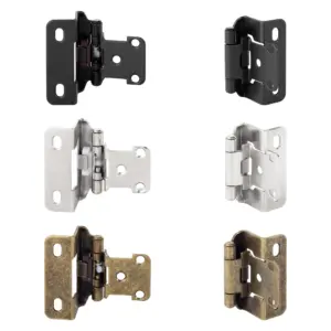 Metal Black Silent Slamming Hinges Wooden Cabinet Door Hinge Heavy Duty Antique Hinge for Vintage Furniture Kitchen Cupboard