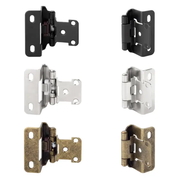 Metal Black Silent Slamming Hinges Wooden Cabinet Door Hinge Heavy Duty Antique Hinge for Vintage Furniture Kitchen Cupboard