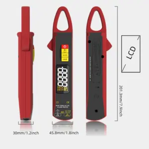 UX2 200A AC DC Clamp Meter 6000-count Digital Multimeter with Auto Range for Electrical Testing and Maintenance