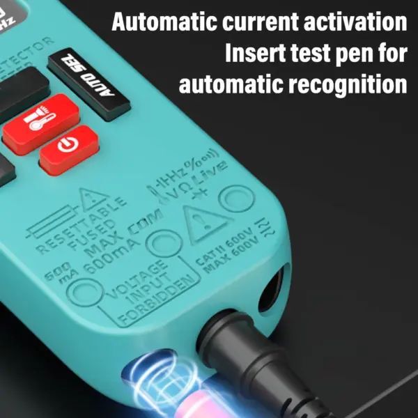 Multimeter With Circuit Break Detection Battery Tester Digital Multimeter Built-in 400mAh Battery Non-contact Voltage Sensing