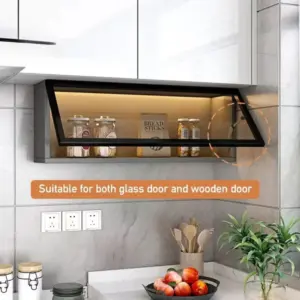 Heavy Duty Hydraulic Cabinet Hinge Buffering Concealed Cabinet Door Support Adjustable Free Stop Soft Closing Hinges Kitchen