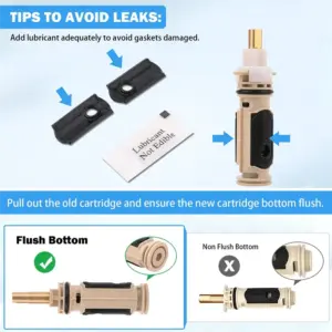 A26I-1222 Cartridges For Moen 104421 Cartridge Puller Shower Bathtub Faucet Valve Part Repair Kit Replacement Parts As Shown
