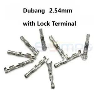 Dubang with Lock Female Pins Connector Crimping Terminal Kit Fit for 2.54mm Connector Housing Jumper Wire Cable DIY Kit