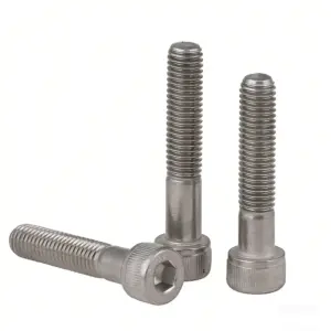 3/8-16 UNC DIN912 SUS304 Stainless Steel Hexagon Socket Knurled Cap Head Screws Allen Bolts Full/Partial Threaded