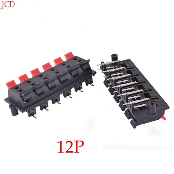 1pcs WP External Banana jack 12Pin Speaker Amplifier Wire Clip Audio Socket WP12 12Pole LED Spring Terminal Switch