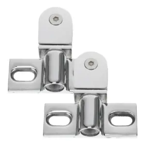 2Pcs Glass Shower Door Pivot Hinge Heavy Duty Stainless Steel Frameless Shower Hardware Smooth Operation Water Splash Isolation