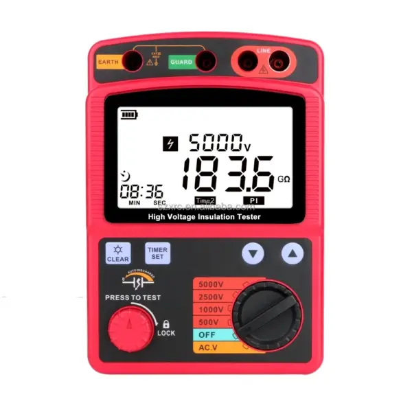 2025Digital Megohmmeter Voltage Tester Ohm Meter Insulation Resistance Tester 500 - 5000V