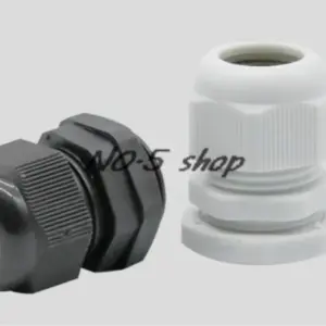 100Pcs PG16 Cable Range 10-13mm OD Thread 22.2mm Waterproof  Cables Glands Connector White or Black