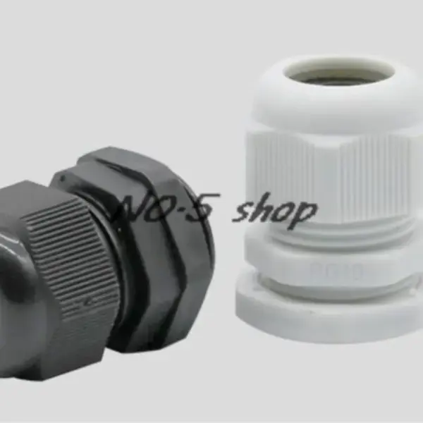 100Pcs PG16 Cable Range 10-13mm OD Thread 22.2mm Waterproof  Cables Glands Connector White or Black