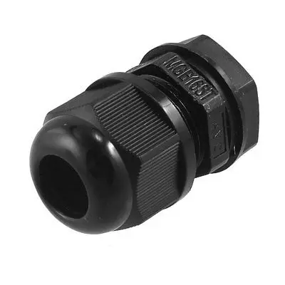 Black Plastic Waterproof M16 5-10mm Diameter Cable Gland