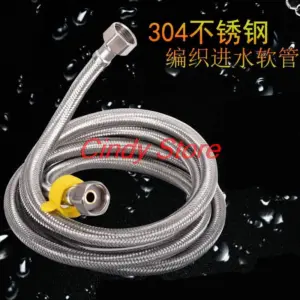 1/2" Stainless Steel Plumbing Anti-explosion Flexible Braided Hose Water Pipe for Kitched Bathroom Faucet 20cm~500cm