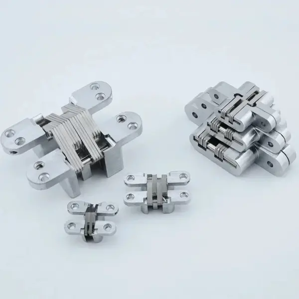 Heavy Duty Stainless Steel Hidden Gate Hinge Invisible Concealed Barrel for Wooden Box 180 Degree Folding Built-in Door