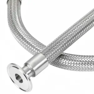 38mm(1 1/4" DN32) Ferrule50.5mm Tri Clamp Braided Flexible Hose For Homebrew Distillation L-500/1000/1500mm Stainless Steel 304