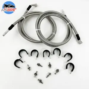 819-875 Fuel Line Quick Fix Kit Flexible Stainless Steel Braided Fuel Line Compatible with 2004-2007 Chevy Chevrolet Silverado