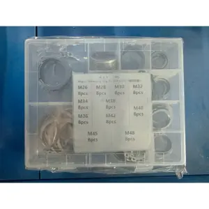65Mn/304 Stainless Steel E-Ring Circlip Set, Internal & External Retaining Rings Assortment Kit