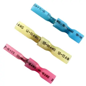 220PCS Waterproof Insulated Butt Wire Connector Heat Shrink Crimp Terminals Kit Male Female Electrical Cable Spade Terminal