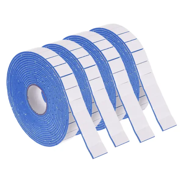 2/4Roll 3Meter Foam Tape Craft Double Sided Pre-Cut Adhesive Foam Mounting Tape 0.75x0.5" Squares for Crafts DIY Office Supplies