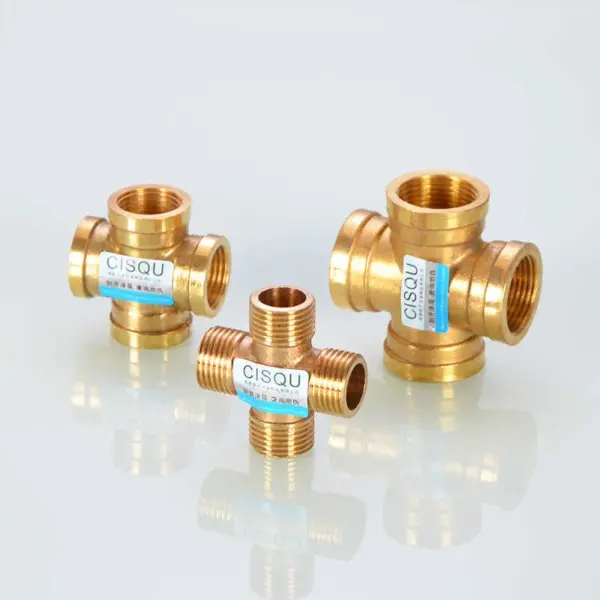 Four way to 1/2in filling core diameter head 3/4IN joint fittings straight pipe joint double inner wire equal diameter elbow tee