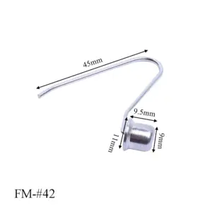 5pcs 6mm-9mm Push Button Spring for15-25mm tube Locking Tube Pin Button Mounting Spring Clips for Tent Pole