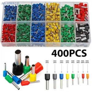 Double Wire Tubular Terminal TE0.5-6.0mm 250/320/900pcs Box Ferrule Insulated Crimping Terminal Connector Kit