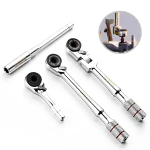 Geinxurn 1/4-inch Ratchet Wrench Set, Multi-Angle Design, Portable Hand Repair Tool Kit, for Confined Spaces & Daily Repairs