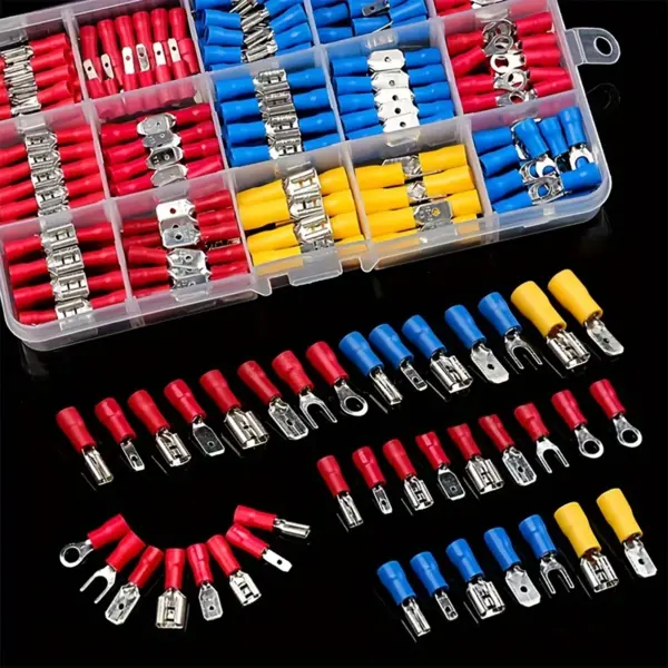 280 Pieces Of Crimping kit, insulated cable connectors with docking, ring, and fork tabs - wire crimping kit
