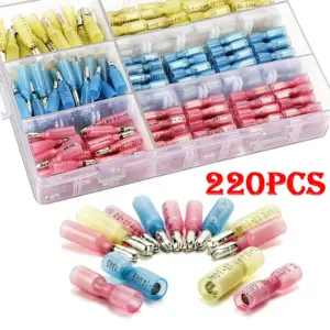 320/220/160PCS Heat Shrink Bullet Female Male Electrical Crimp Terminal Wire Waterproof insulation Cable Connector Kit 22-10 AWG