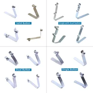 Customized Galvanized Spring Clip Push Button Spring Locking Pins for Tentpole Clip