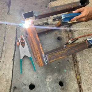 Conductive Welding Clamp Tools Sheet Metal Tips Compact Design High Clamping Force for Ground Welder Cable Copper