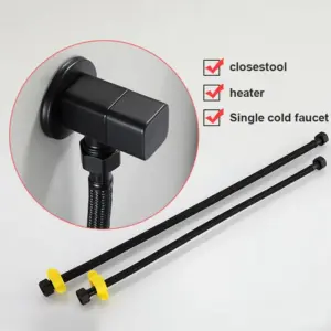 G1/2 Water Inlet Hose Stainless Steel Plumbing Anti-explosion Flexible Braided Kitchen Bathroom Toilet Faucet Connection Pipe