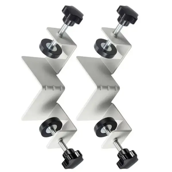A11I Right Angle Clamp 90 Degree 2 Pieces Corner Clamps T-Shaped Positioning Squares Clamping Tool With Adjustable Swing Jaw