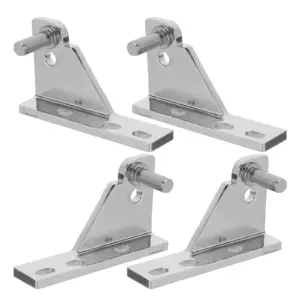 4pcs Commercial Kitchen Freezer Door Hinges Set Zinc Alloy Heavy Duty Hinge For Refrigerator Cabinet Replacement Hardware