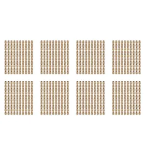 AB41-800Pcs M3 Thread Knurled Brass Threaded Heat Set Heat Resistant Insert Embedment Nut For 3D Printer
