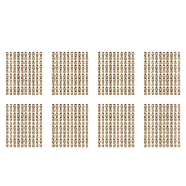 AB41-800Pcs M3 Thread Knurled Brass Threaded Heat Set Heat Resistant Insert Embedment Nut For 3D Printer