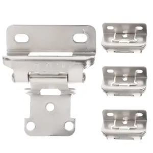 4Pcs Heavy Duty Self Closing Cabinet Hinges Iron Material Kitchen Cabinet Hinges for Doors Furniture Cupboards