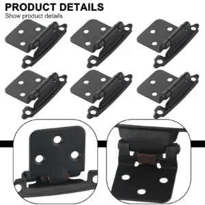 Kitchen Door Hinges 10pcs Cabinet Drawer Hardware Heavy Duty Overlay Reused Cold-rolled Steel Cupboard Furniture