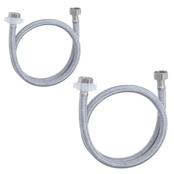 1Pc 304 Stainless Steel Flexible Braided Tube Pipe Hose Hot and Cold Water Faucet Inlet Hose 30/100cm Faucet Braided Water Pipe