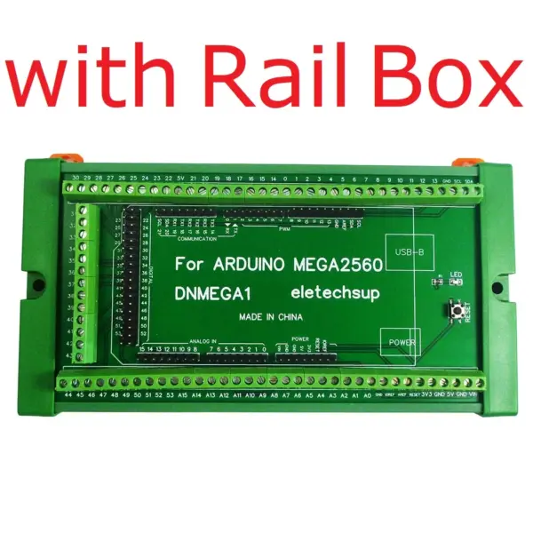 DNMEGA1 DIN Rail Mount Screw Terminal Block Adapter Module for Arduino MEGA-2560 R3