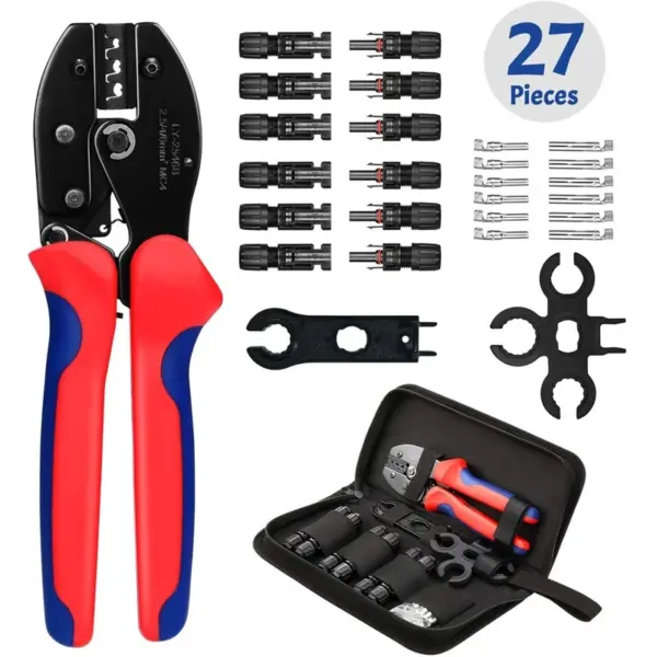 LY-2546B Solar PV Connector Crimping Tool, 2.5/4/6mm² Ratcheting Pliers For Photovoltaic Cable Terminals