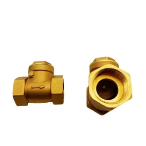 Brass One Way Non Return Swing Check Valve 1/2" 3/4" 1" 1-1/4" 1-1/2" 2" BSP Female Thread