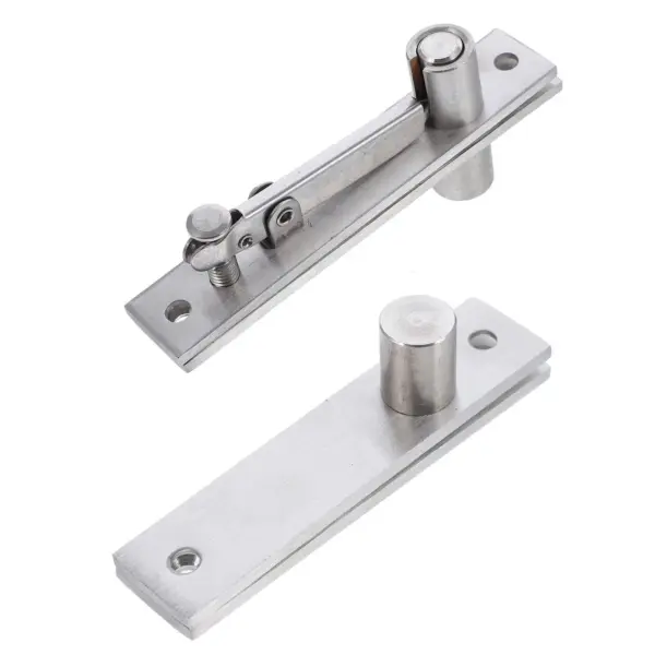 1Set Stainless Steel Door Pivot Hinge Heavy Duty Long Service Life Adjustable Rotation Hinge 360 Degree Bearing Load Door