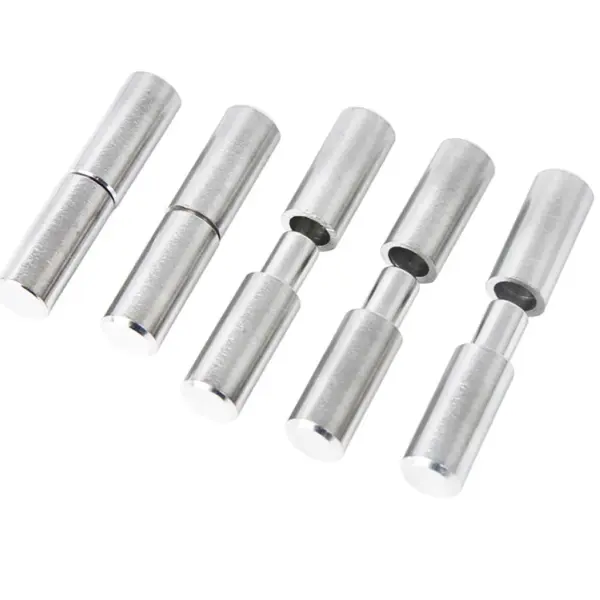 304 Stainless Steel Round Welding Door Hinge Heavy Duty Male Female Plug Door Shaft Cabinet Door Industrial Hinge