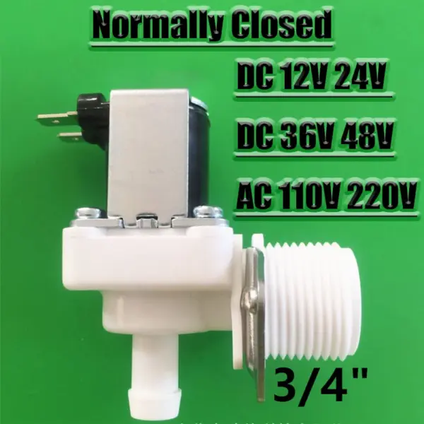 For Inlet four thread outlet 12mm hose vertical normally closed pressure solenoid valve