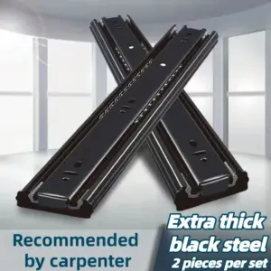 Cold Rolled Steel Drawer Slide 10-20 Inch Two-Section Cabinet Slides Close Drawer Sliding Track Furniture Hardware