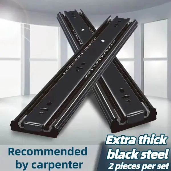 Cold Rolled Steel Drawer Slide 10-20 Inch Two-Section Cabinet Slides Close Drawer Sliding Track Furniture Hardware