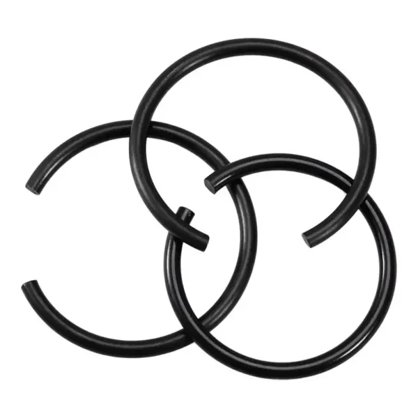 GB895.1 Black Steel Wire Circlip M4 To M150 Round Wire Snap Ring Hole And Shaft Retaining Fastener