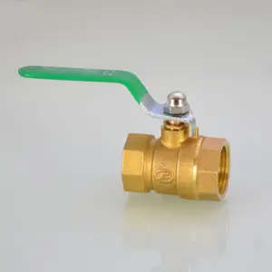 3/8" 1/2" Brass Tee Ball Valve, Female Male Thread Adapter Copper Pipe Fitting for Water Gas Line, Industrial Plumbing Connector